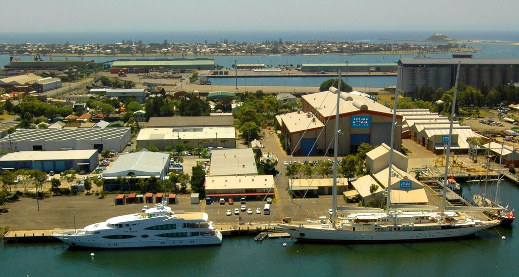 The recently acquired facility at Carrington, Newcastle, positions Azzura Yachts as a world-class builder. © MIAA
